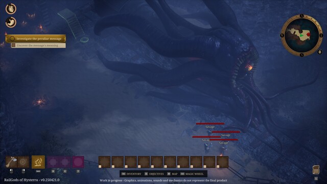 RailGods of Hysterra early access próbakör – H. P. Lovecraft vasúthálózata