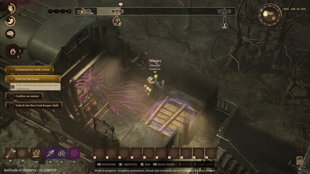 RailGods of Hysterra early access próbakör – H. P. Lovecraft vasúthálózata
