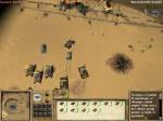 Hatásos munkamegosztás: a szerviz-járművek pátyolgatják a harckocsikat, utóbbiak pedig támadják az ellenséges állásokat - Afrika Korps vs Desert Rats
