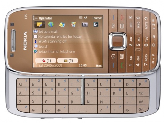 Megérkezett a Nokia E75 - mobiltelefon üzleti és magán levelezéshez