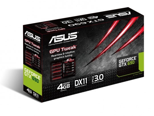 Két GPU egy videokártyán: ASUS GeForce GTX 690
