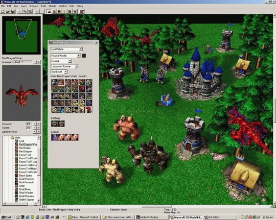 Warcraft III szerkesztőprogram képek