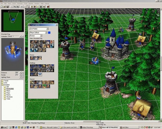 Warcraft III szerkesztőprogram képek