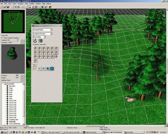 Warcraft III szerkesztőprogram képek