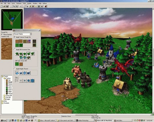 Warcraft III szerkesztőprogram képek