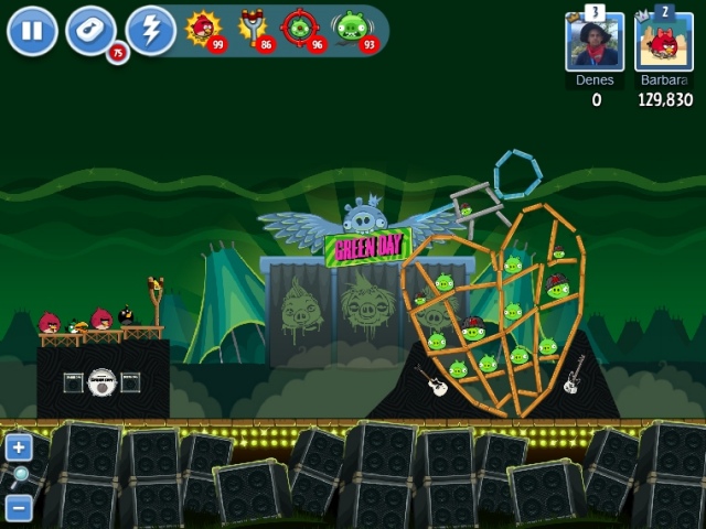 Tíz Green Day pálya az Angry Birds Friendsben
