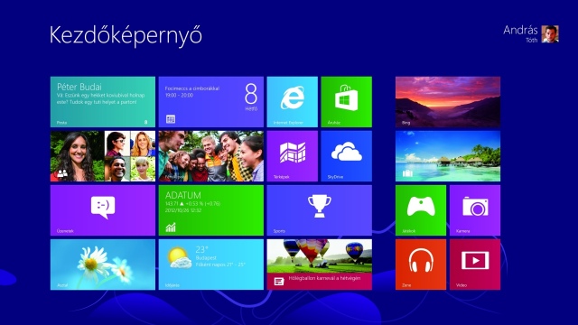 Október végén megérkezett a Windows 8