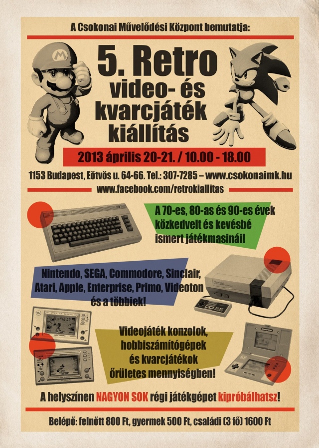 Programajánló: 5. Retro video- és kvarcjáték kiállítás