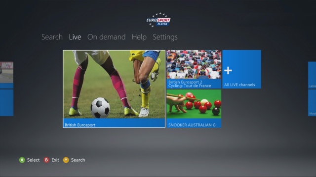 Xbox 360-on is nézhető a Eurosport adása