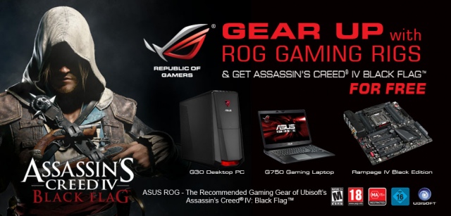 Assassin's Creed IV jár egyes ASUS gamer termékek mellé