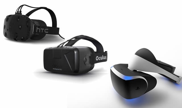 Az Oculus Rift, a Morpheus és a Vive VR