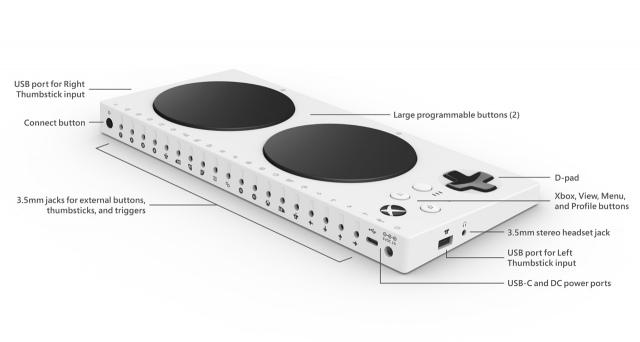 Speciális Xbox One kontroller fogyatékkal élőknek