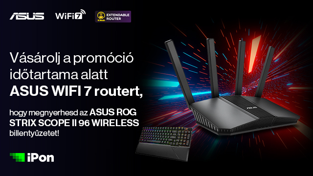 ASUS WiFi 7 routerek költséghatékonyan (x)