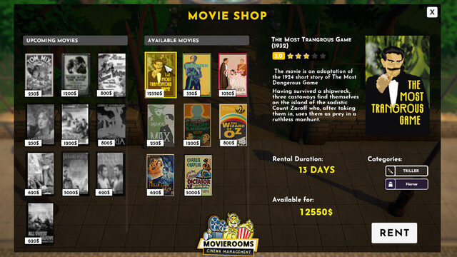 Movierooms: Cinema Management