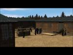 A fiúk a táborban tornáznak. - The Great Escape