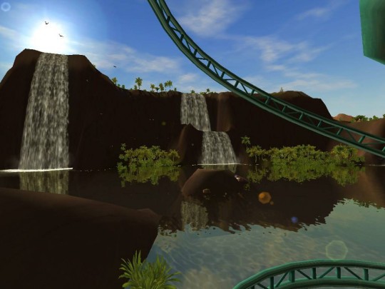 Látványelemnek bekerültek a vízesések.