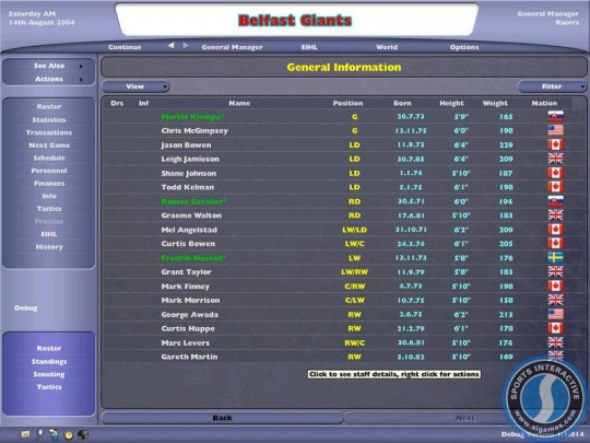 NHL: Eastside Hockey Manager 2005