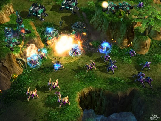 Protoss egy Terran támaszponton