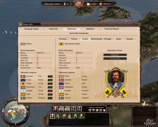 Helmut von Onedin rezes orra visszarettent a diplomatikus lépésektől.