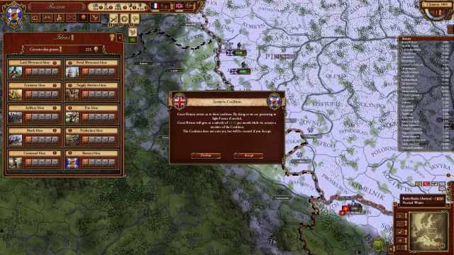 Létrejött a franciaellenes koalíció, természetesen brit vezetéssel.