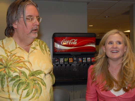Nancy Cartwright és Matt Groening