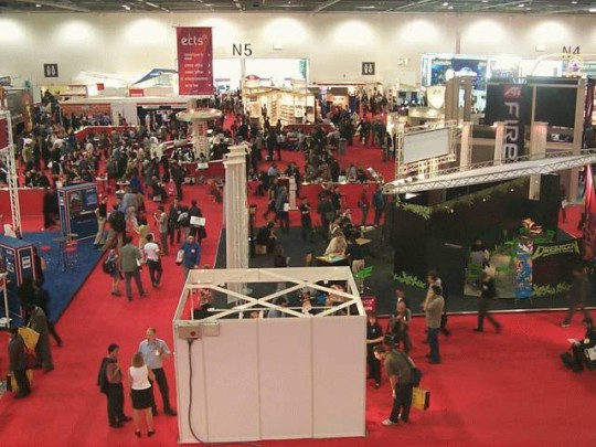 A kiállítás felülnézetből