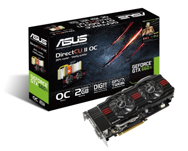 ASUS GeForce GTX 660 Ti videokártyák gyári túlhajtással