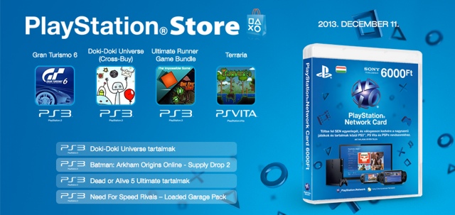 PlayStation Store - heti megjelenések - 2013. 50. hét