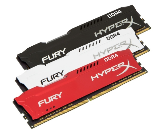 HyperX FURY DDR4 memóriamodulok már vörös és fehér színben is