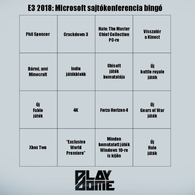 E3 2018: Microsoft sajtókonferencia - BINGÓZZ velünk!
