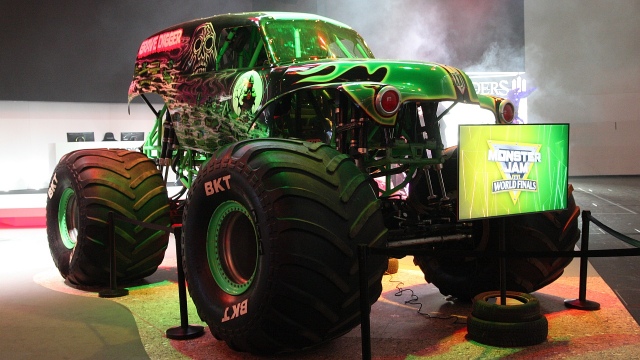A Grave Digger monster truck