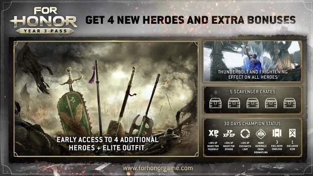 Négy hőssel készül a For Honor 2019-re