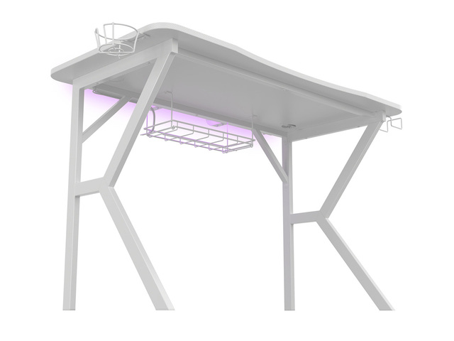 Holm 320 RGB, a hófehér gamer asztal a Genesistől