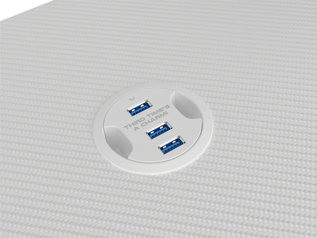 Holm 320 RGB, a hófehér gamer asztal a Genesistől