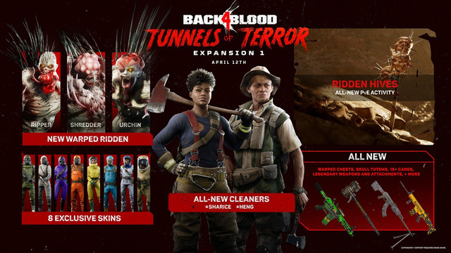 Holnap rajtol a Back 4 Blood – Tunnels of Terror