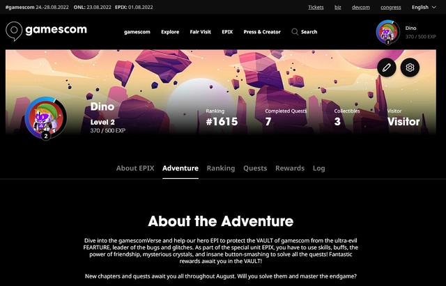 Játékra hívnak a gamescom szervezői, elindult az EPIX