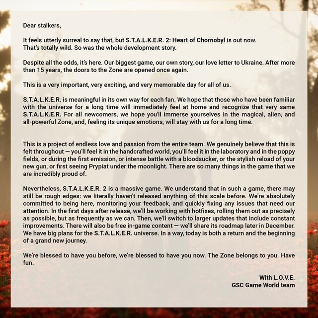 Már készülnek a S.T.A.L.K.E.R. 2: Heart of Chornobyl hotfixek