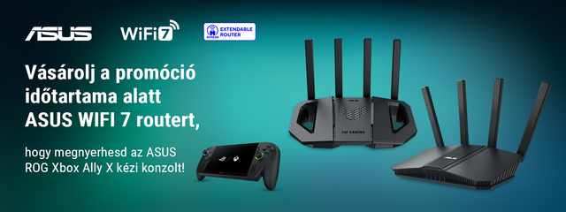 Vásárolj ASUS Wifi 7 routert a promóció időtartama alatt és nyerj!